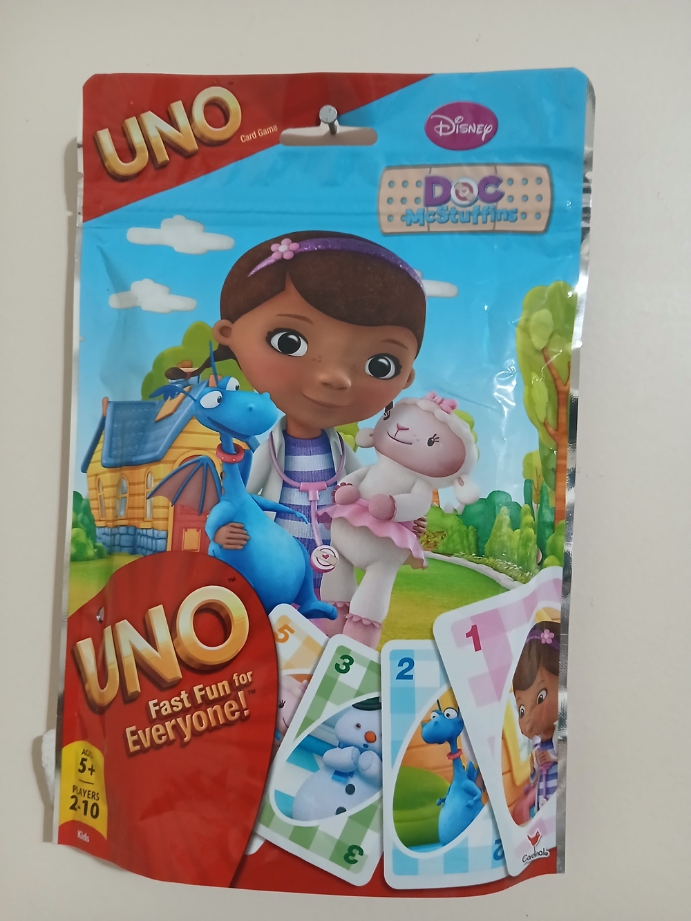 uno Doc Mc Stuffins Playful Card Game - Pink & Purple - Picture 2 of 3